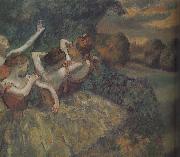 Edgar Degas Four dance oil painting